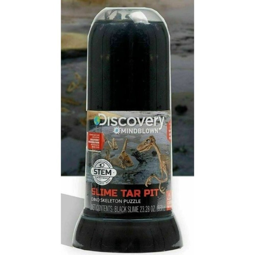Discovery Mindblown Slime Tar Pit Tube Velociraptor Dino 3D Skeleton Puzzle - Picture 6 of 8